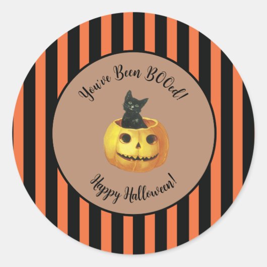 Schattige dat je Halloween hebt geboeid Ronde Sticker (Voorkant)
