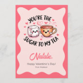 Schattige dat jij de suikerklontjes van mijn Valen Kaart (Voorkant)