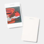 Schattige Dave Badge (Voor- en achterkant)