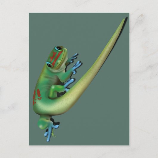 Schattige Day Gecko (de jij die tegen me praat? Te Briefkaart (Voorkant)