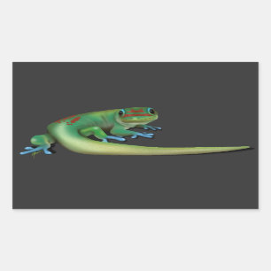Schattige Day Gecko (de jij die tegen me praat? Te Rechthoekige Sticker