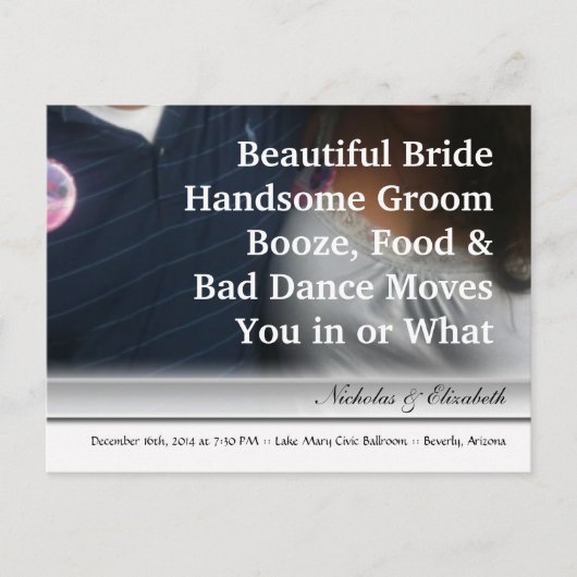 SCHATTIGE De datum opslaan Aangepast Briefkaart (Voorkant)