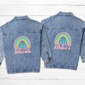 Schattige de partij Retro Hippie Bachelorette Part Denim Jacket