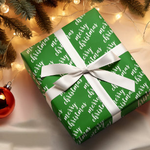 Schattige December Winter Seizoen Vakantie Wordart Cadeaupapier