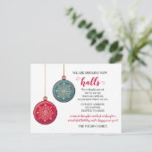 Schattige Decking The New Halls Verhuisaankondigin Briefkaart (Staand voorkant)