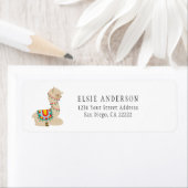 Schattige decoratief Llama retouradres | Etiket (Insitu)