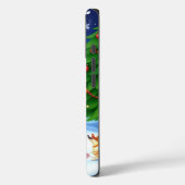 Schattige decoratieve vakantiehond Case-Mate iPhone case (Achterkant / Links)