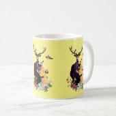 Schattige deer Couple Coffee Mok (Voorkant rechts)