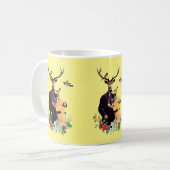 Schattige deer Couple Coffee Mok (Voorkant links)