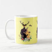 Schattige deer Couple Coffee Mok (Links)
