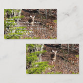 Schattige Deer in de Natuur van de Bossen Fotograf Visitekaartje (Voorkant / Achterkant)