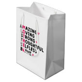 Schattige definitie Moeder Moederdag Medium Cadeauzakje (Achterkant Gekanteld)