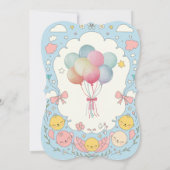 Schattige delicaat Baby shower Kaart (Achterkant)