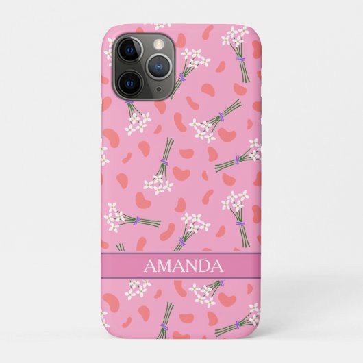 Schattige delicaat daisy klein boeketpatroon Case-Mate iPhone case (Achterkant)