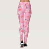 Schattige delicaat daisy klein boeketpatroon leggings (Achterkant)
