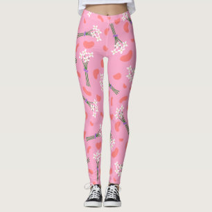 Schattige delicaat daisy klein boeketpatroon leggings