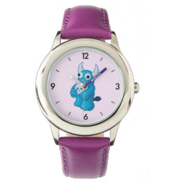 Schattige Demon Skull - Halloween Cartoon Karakter Horloge