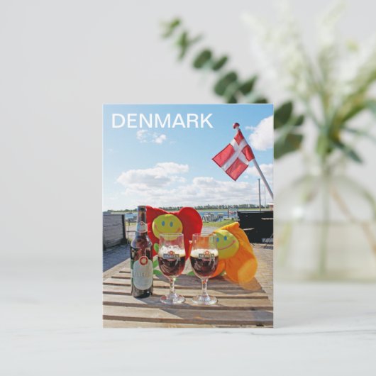 Schattige Denemarken ansichtkaart. Briefkaart (Staand voorkant)