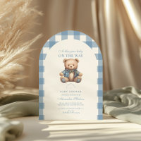 Schattige denim Baby shower