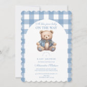 Schattige denim Baby shower Kaart (Voorkant)