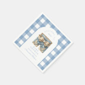 Schattige denim Baby shower Servet (Hoek)