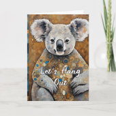 Schattige denken aan jou bedankkaart (Voorkant)