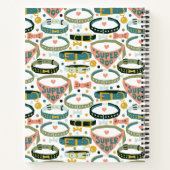 Schattige Designer Hondenhalsband Notitieboek (Achterkant)