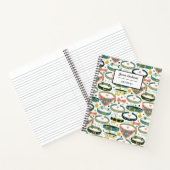 Schattige Designer Hondenhalsband Notitieboek (Binnen)