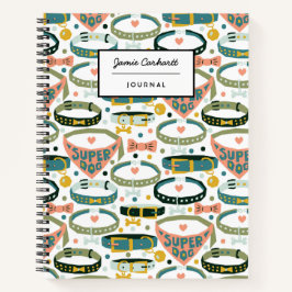 Schattige Designer Hondenhalsband Notitieboek