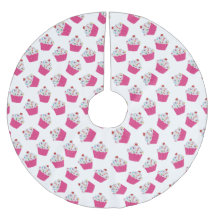 Schattige Dessert Helder Roze Cupcake Patroon