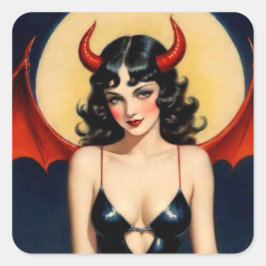 Schattige Devil Girl Sticker