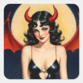 Schattige Devil Girl Sticker (Voorkant)