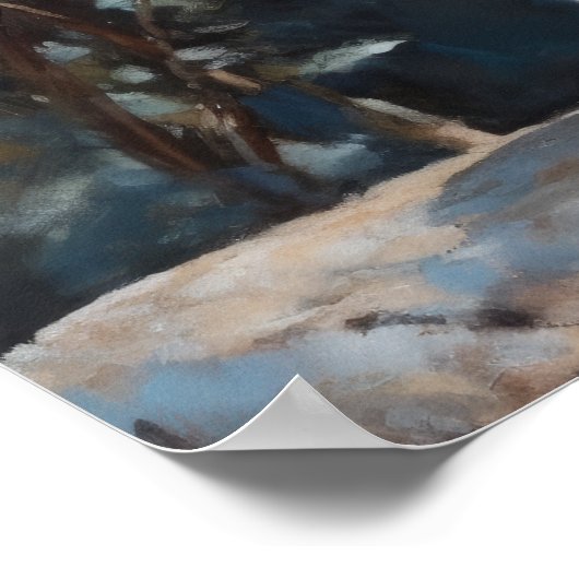 Schattige Devon Rex Cat Art Print Poster (Hoek)