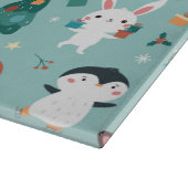 Schattige dieren aan boord snijplank (Hoek)