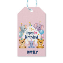 Schattige dieren blij 1e verjaardag