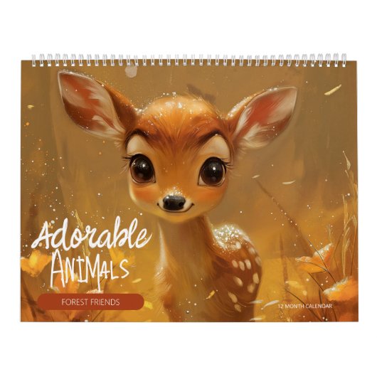 Schattige Dieren: Bos Vrienden 2 Kalender (Hoes)