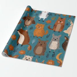 Schattige dieren cadeaupapier
