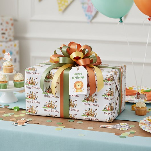 Schattige dieren  cadeaupapier