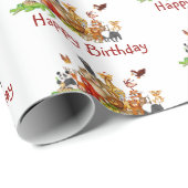 Schattige dieren  cadeaupapier (Rol Hoek)