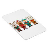 Schattige dieren die klaar zijn voor de winter magneet (Rechterzijde)