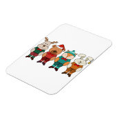 Schattige dieren die klaar zijn voor de winter magneet (Linkerzijde)
