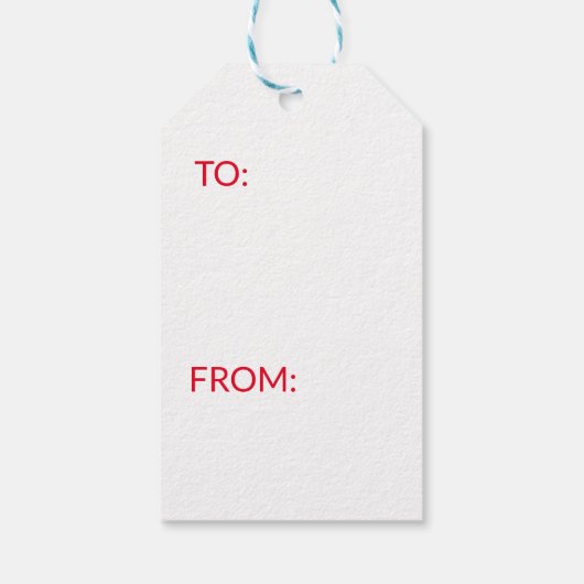 SCHATTIGE DIEREN DOOR CHRISTMAS TREE RED GIFT LABE CADEAULABEL (Achterkant)