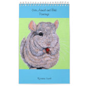 Schattige dieren en vogels schilderijen kalender (Hoes)