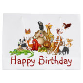 Schattige dieren groot cadeauzakje (Achterkant)