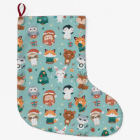 Schattige dieren Grote kerststop