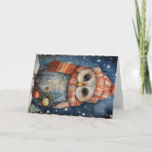 Schattige Dieren in het Woud Kerst Groet Kaart (Voorkant)