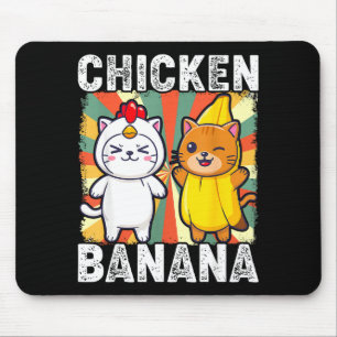 Schattige Dieren In Kip En Banaan Kostuums Kawaii Muismat