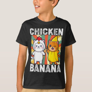Schattige Dieren In Kip En Banaan Kostuums Kawaii T-shirt