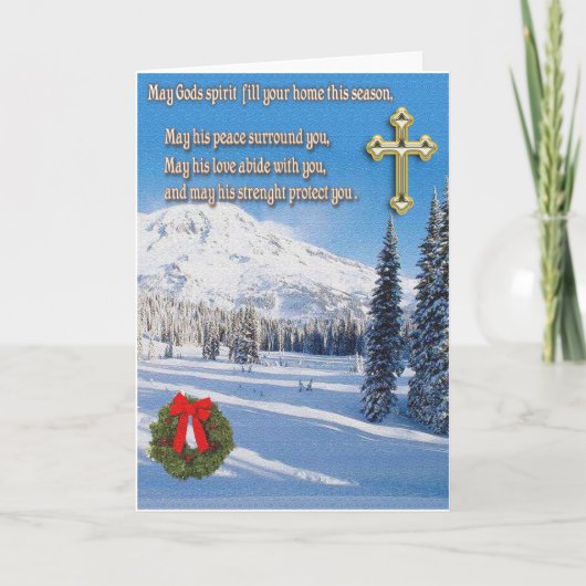 Schattige dieren kerstmis feestdagen kaart (Voorkant)