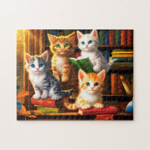 Schattige dieren kitten legpuzzel